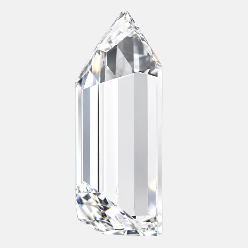 Mirano Jewels 1.05 Carat Bullet Shaped Lab Grown Diamond E Color VVS2 Clarity IGI Certified