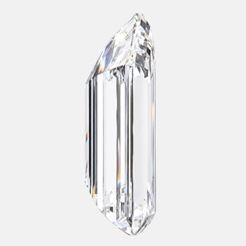 Mirano Jewels 1.05 Carat Bullet Shaped Lab Grown Diamond E Color VVS2 Clarity IGI Certified