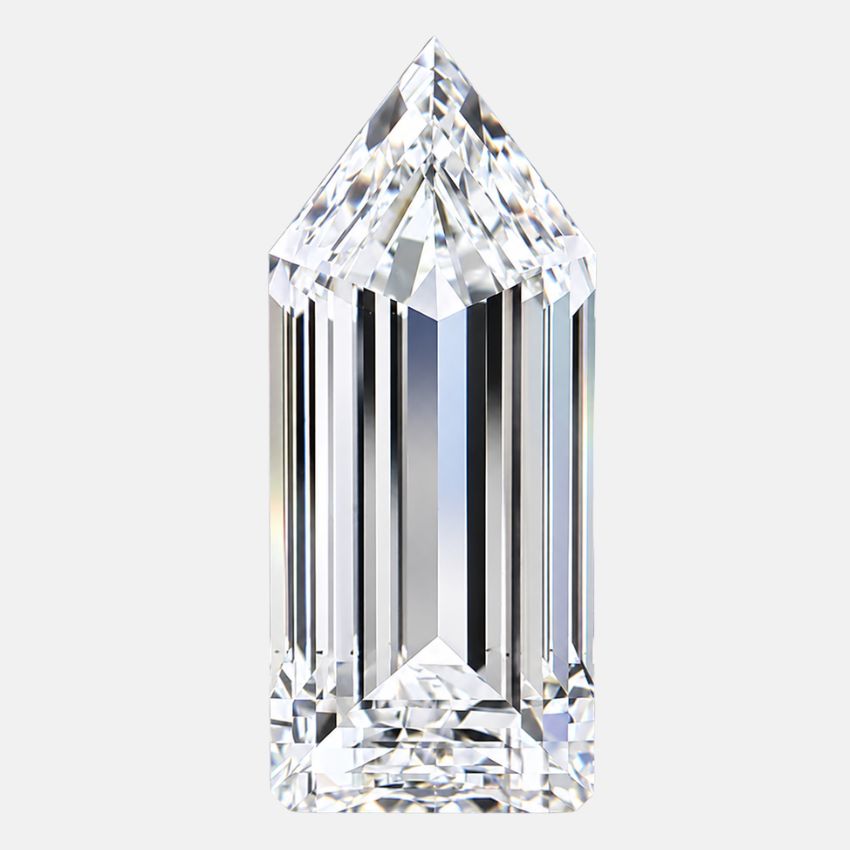 Mirano Jewels 4.03 Carat Bullet Lab Grown Loose Diamond E Color VS1 Clarity IGI Certified