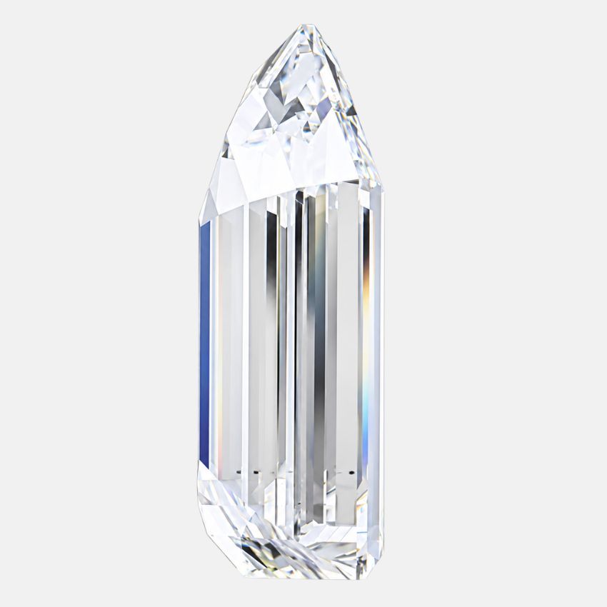 Mirano Jewels 4.03 Carat Bullet Lab Grown Loose Diamond E Color VS1 Clarity IGI Certified