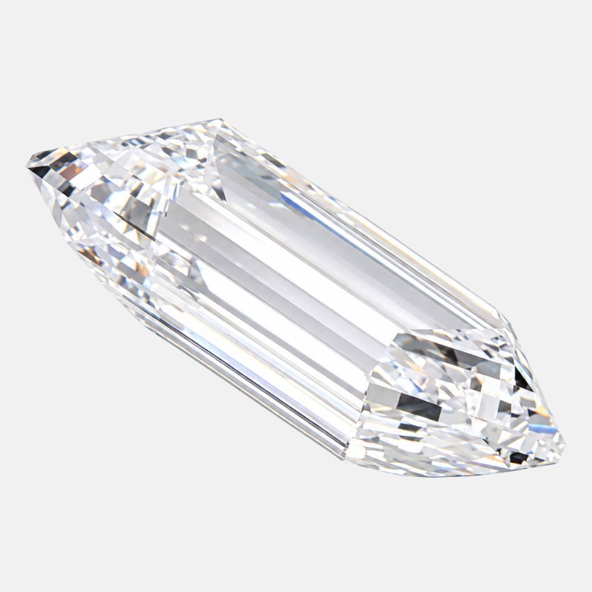 Mirano Jewels 1.09 Carat Bullet Shaped Lab Grown Diamond E Color VVS2 Clarity IGI Certified