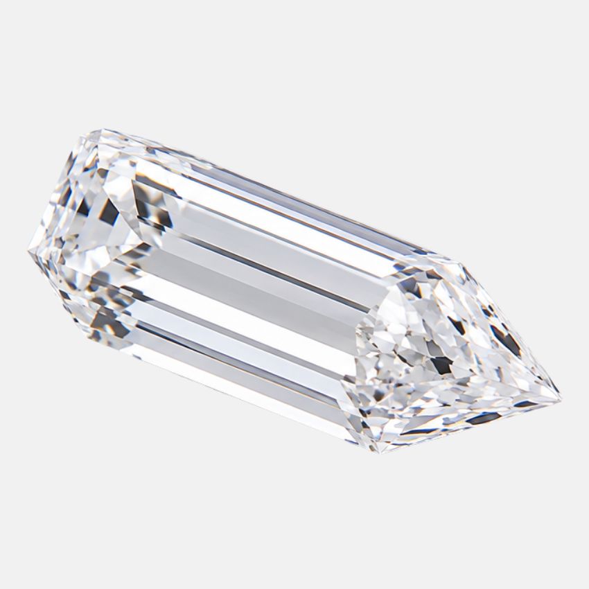 Mirano Jewels 1.18 Carat Bullet Lab Grown Loose Diamond F Color VVS2 Clarity IGI Certified