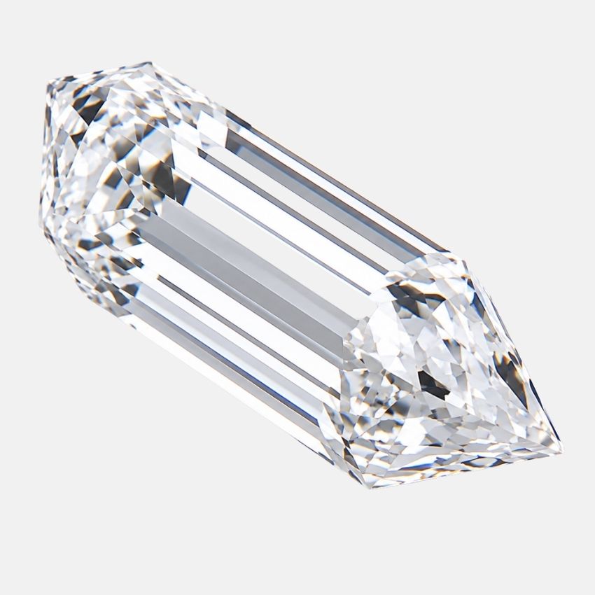 Mirano Jewels 1.18 Carat Bullet Lab Grown Loose Diamond F Color VVS2 Clarity IGI Certified
