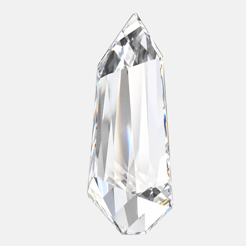 Mirano Jewels 1.11 Carat Shield Lab Grown Loose Diamond F Color VS2 Clarity IGI Certified
