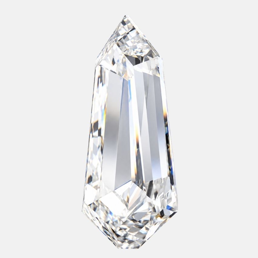 Mirano Jewels 1.11 Carat Shield Lab Grown Loose Diamond F Color VS2 Clarity IGI Certified
