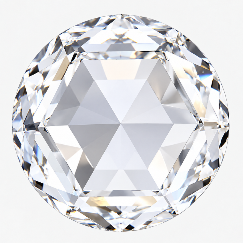 Mirano Jewels 1.04 Carat Rose Cut Lab Grown Diamond E Color VS1 Clarity Loose Diamond