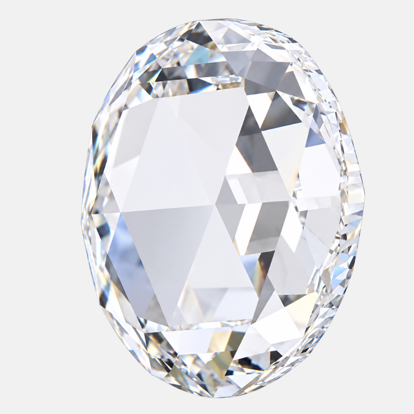 Mirano Jewels 1.04 Carat Rose Cut Lab Grown Diamond E Color VS1 Clarity Loose Diamond