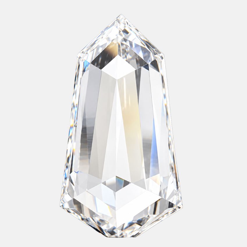 Mirano Jewels 1.23 Carat Shield Lab Grown Loose Diamond E Color VVS2 Clarity IGI Certified