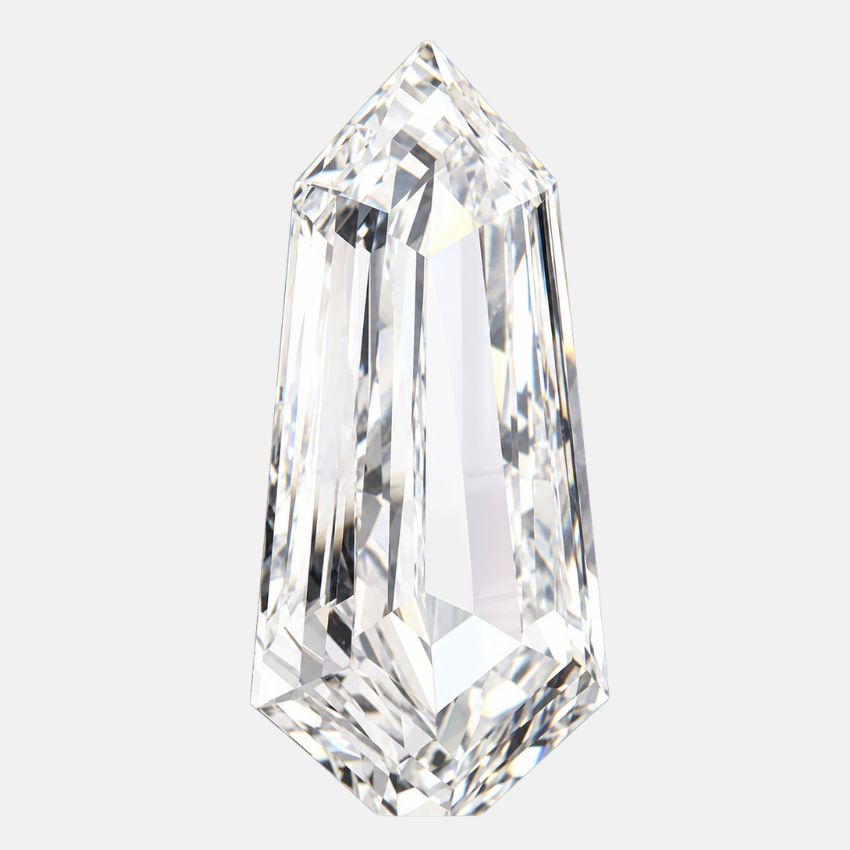 Mirano Jewels 1.23 Carat Shield Lab Grown Loose Diamond E Color VVS2 Clarity IGI Certified