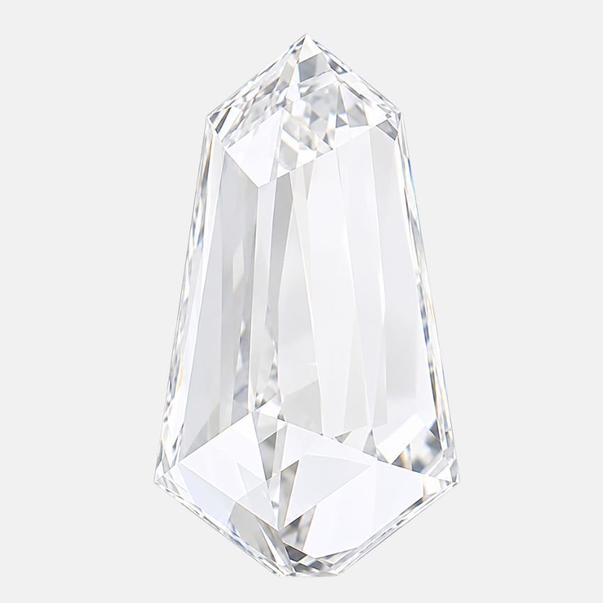 Mirano Jewels 1.23 Carat Shield Lab Grown Loose Diamond E Color VVS2 Clarity IGI Certified