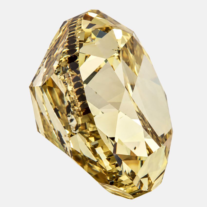 Mirano Jewels 1.00 Carat Oval Shape Fancy Yellow Natural Diamond SI2 Clarity GIA Certified