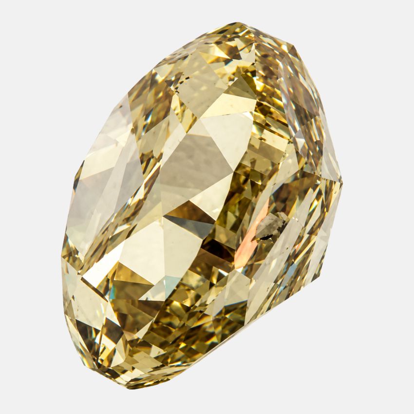 Mirano Jewels 1.00 Carat Oval Shape Fancy Yellow Natural Diamond SI2 Clarity GIA Certified