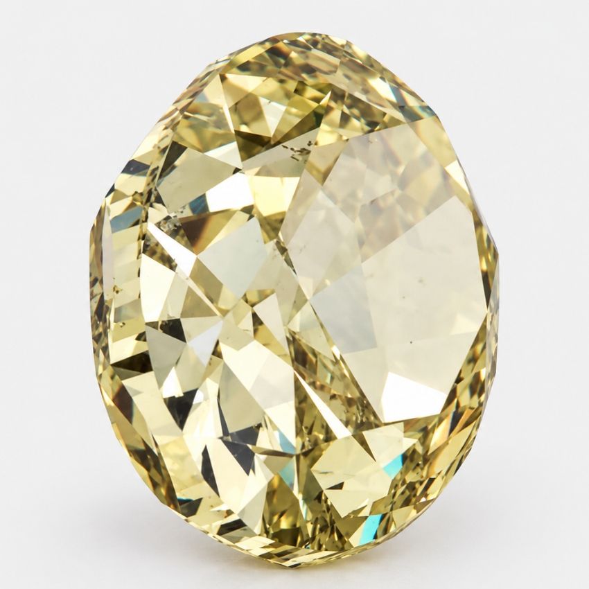 Mirano Jewels 1.00 Carat Oval Shape Fancy Yellow Natural Diamond SI2 Clarity GIA Certified