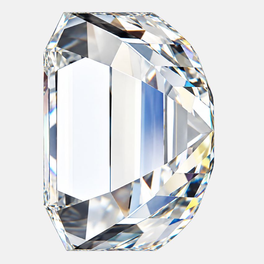 Mirano Jewels 1.13 Carat Lab Created Diamond Asscher Cut E Color VS2 Clarity IGI Certified