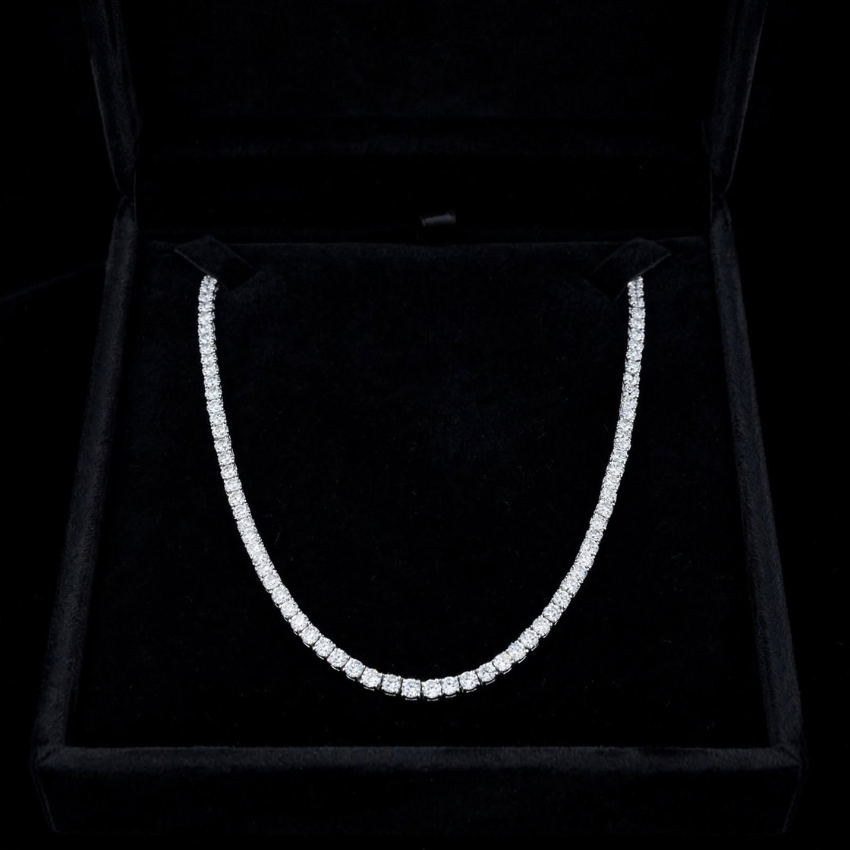 Mirano Jewels Luxury 9K Gold Studded TCW 41.60CT Lab Grown Diamond Necklace