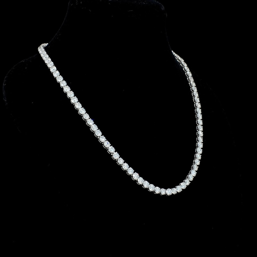 Mirano Jewels 25.00CT 9K Gold Lab Grown Diamond Tennis Necklace