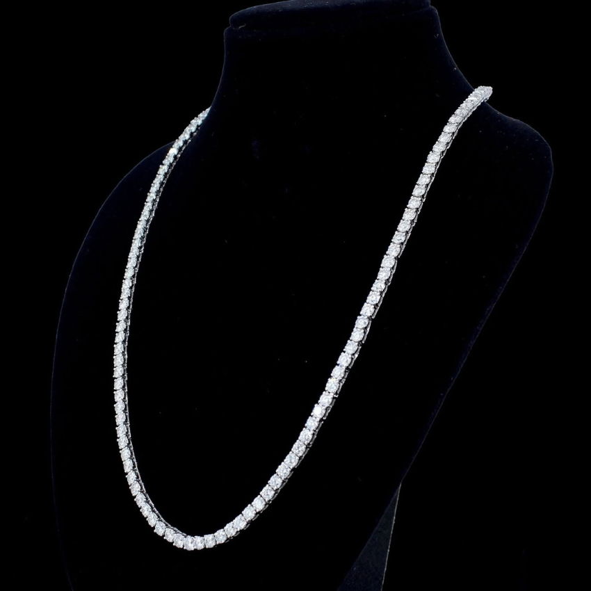 Mirano Jewels Luxury 9K Gold Studded TCW 41.60CT Lab Grown Diamond Necklace