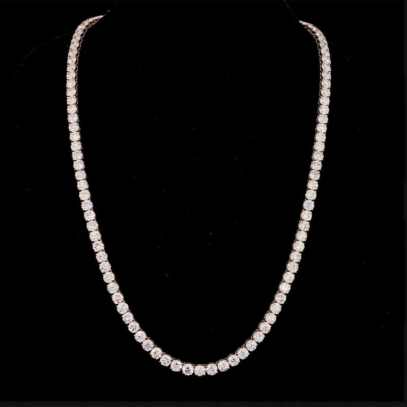 Mirano Jewels 9K Gold Studded 58.80CT Premium Diamond Tennis Necklace