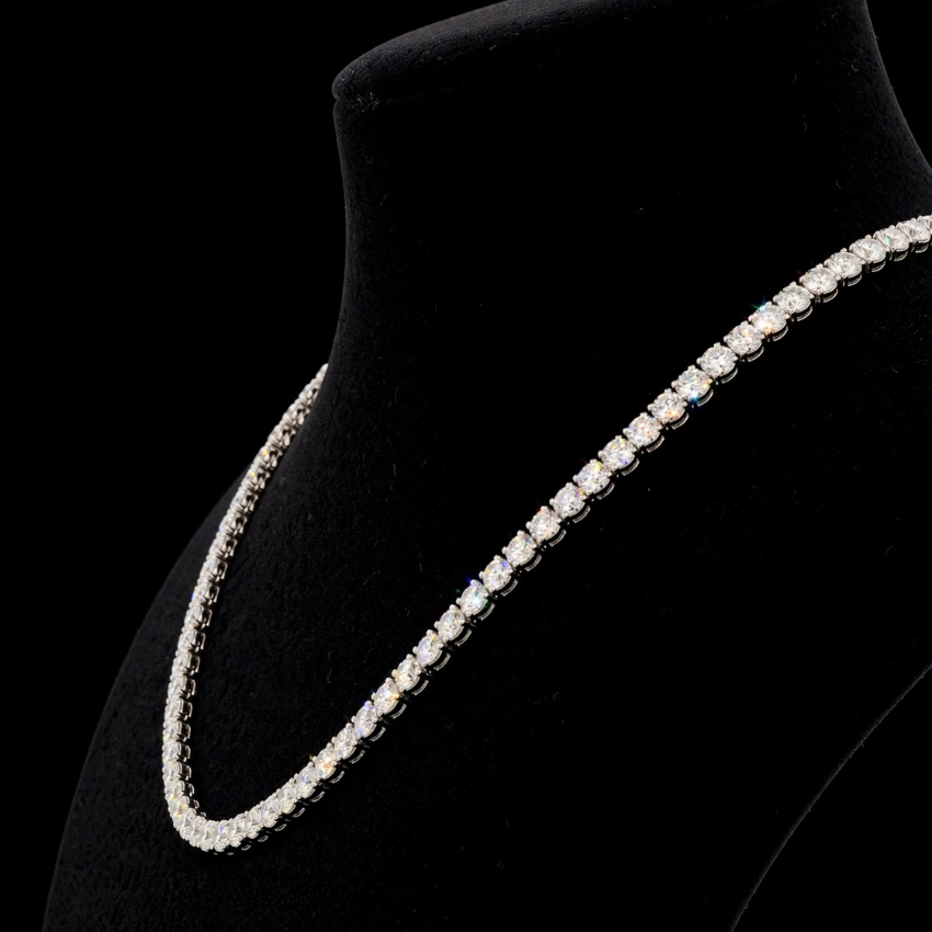 Mirano Jewels 25.00CT 9K Gold Lab Grown Diamond Tennis Necklace