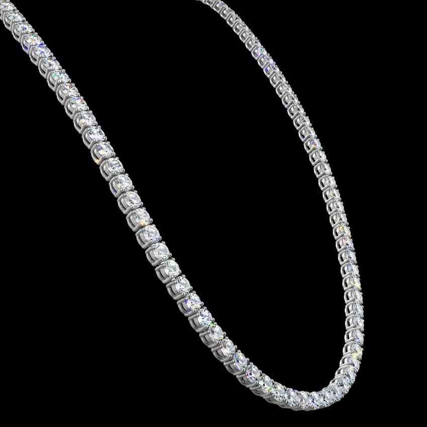 Mirano Jewels 25.00CT 9K Gold Lab Grown Diamond Tennis Necklace