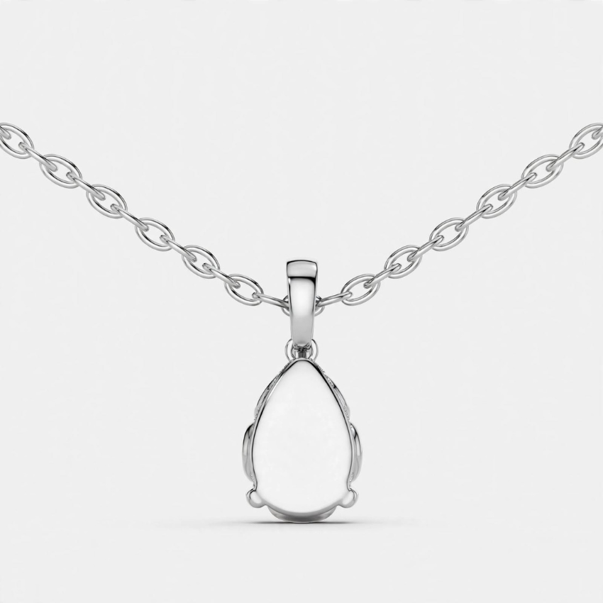 Mirano Jewels 1.00 CT E VS1 Pear Cut Lab Grown Diamond Pendant Necklace in 18K Gold