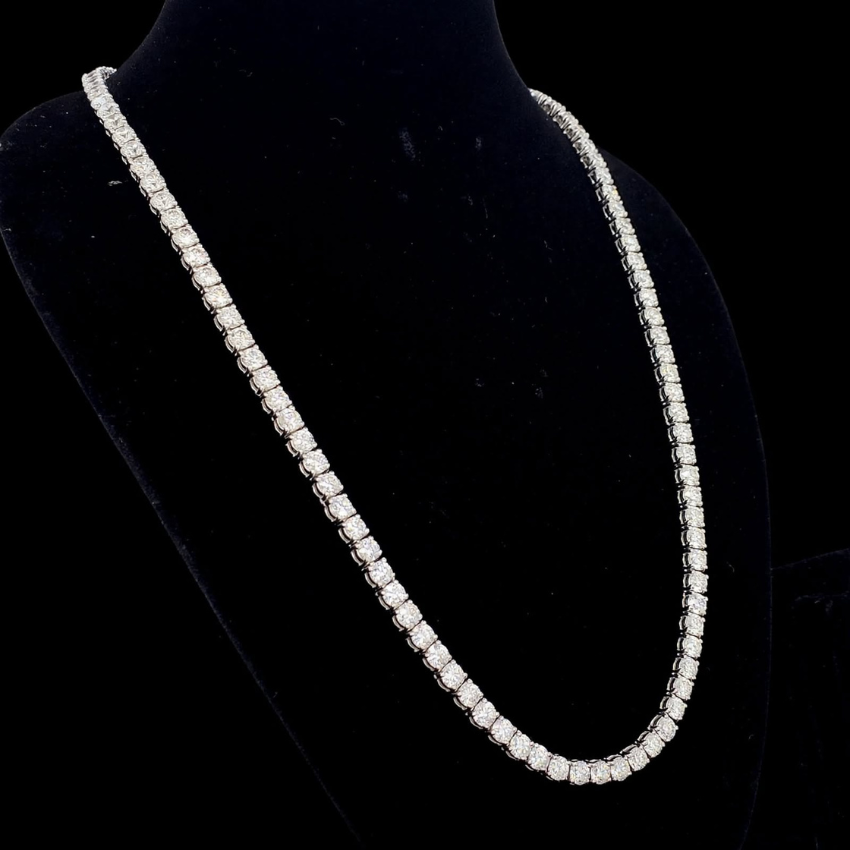 Mirano Jewels TCW 67.20CT Lab Grown Diamond Necklace with 14K Gold