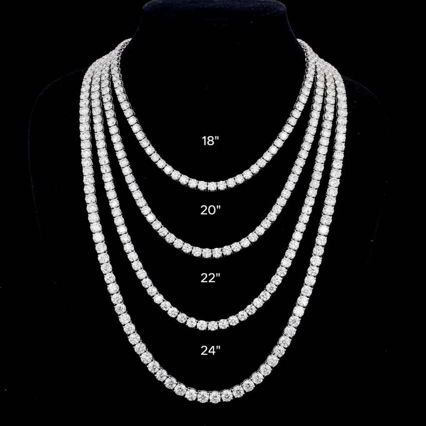 Mirano Jewels TCW 67.20CT Lab Grown Diamond Necklace with 14K Gold