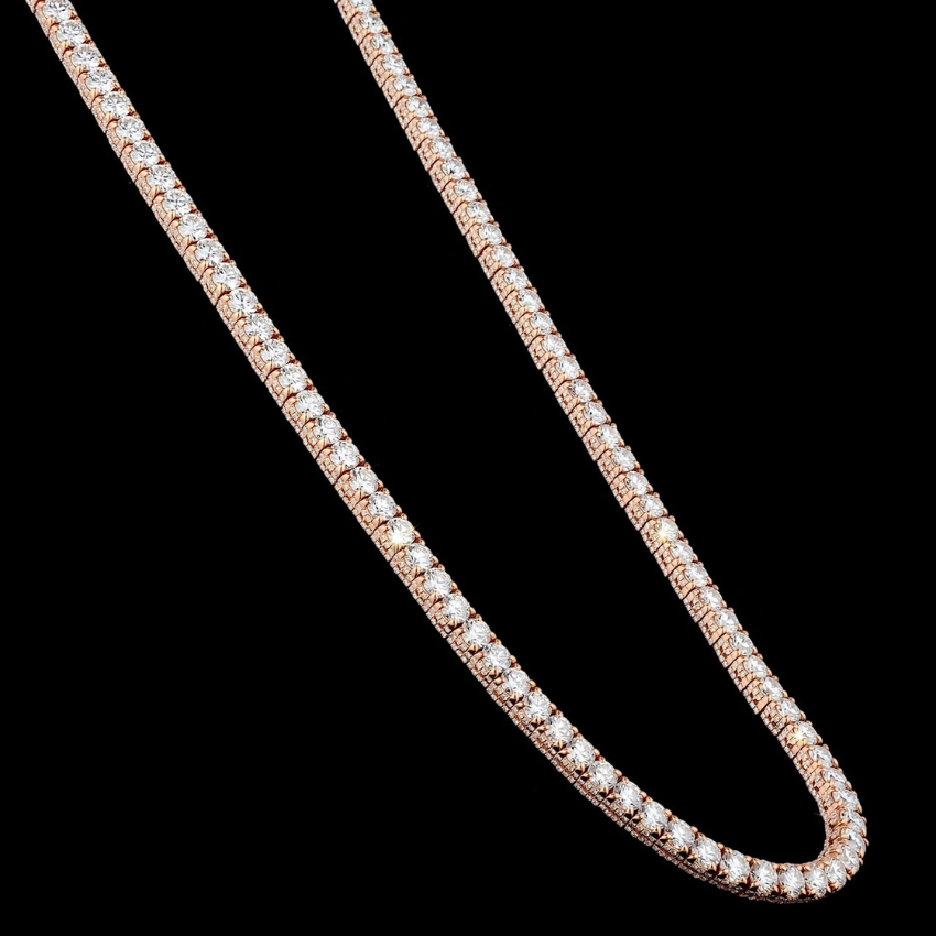 Mirano Jewels TCW 58.80CT Diamond Studded Necklace with Elegant 14K Gold