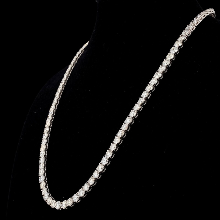 Mirano Jewels TCW 41.60CT Luxury Lab Diamond Necklace in 14K Gold