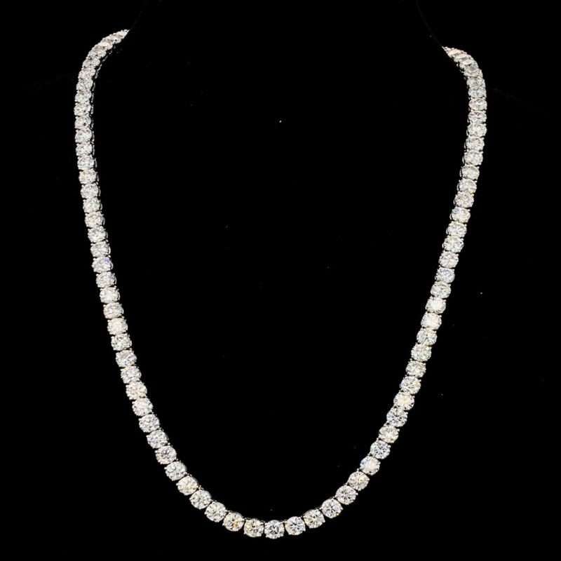 Mirano Jewels TCW 41.60CT Luxury Lab Diamond Necklace in 14K Gold