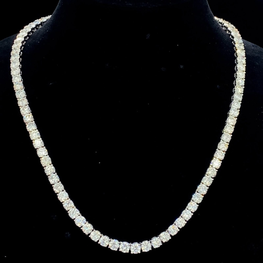 Mirano Jewels TCW 25.00CT Lab Grown Diamond Necklace In 18K Gold
