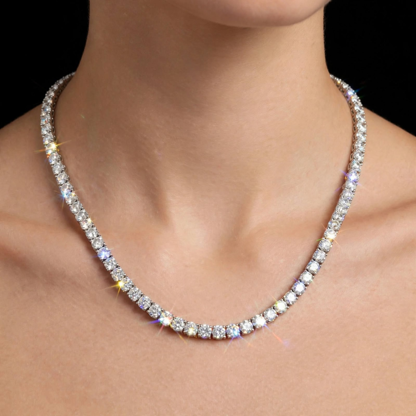 Mirano Jewels TCW 25.00CT Lab Grown Diamond Necklace In 18K Gold