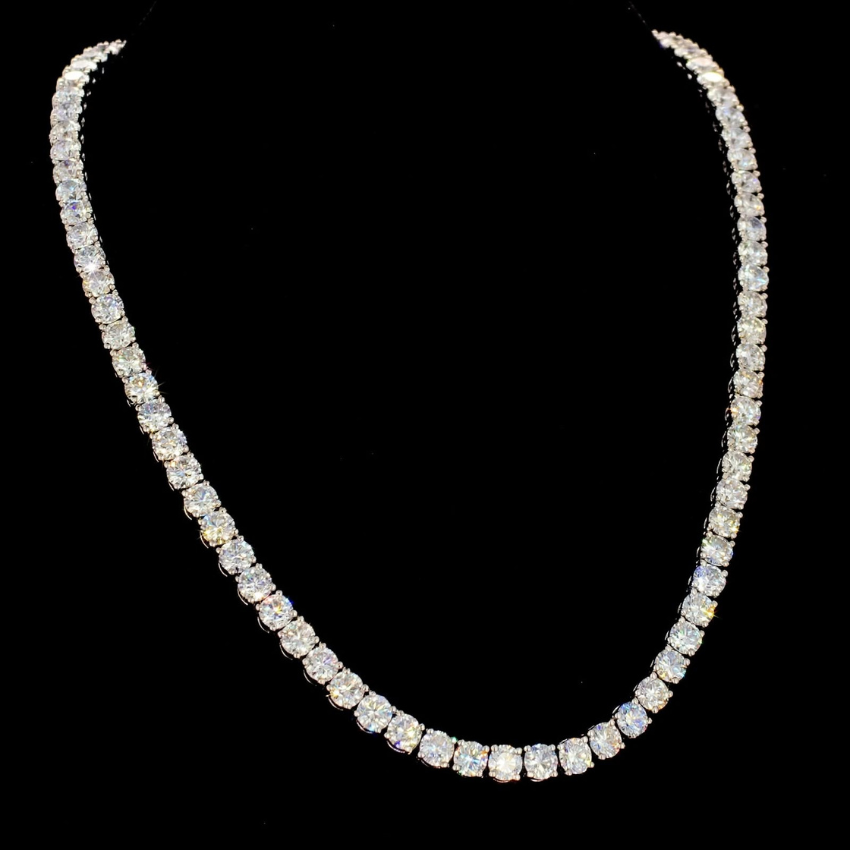 Mirano Jewels TCW 25.00CT Lab Grown Diamond Necklace In 18K Gold