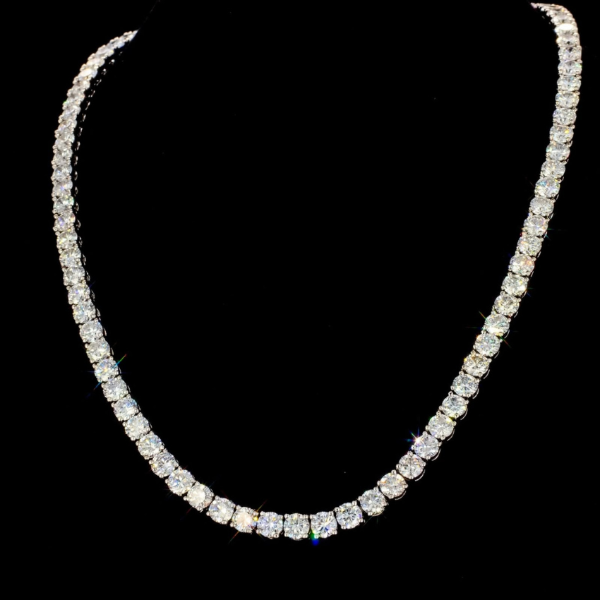 Mirano Jewels TCW 25.00CT Lab Grown Diamond Necklace In 18K Gold
