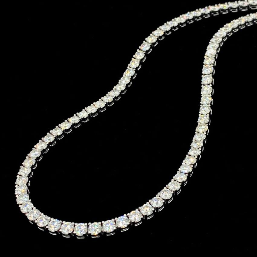 Mirano Jewels TCW 25.00CT Lab Grown Diamond Necklace In 18K Gold