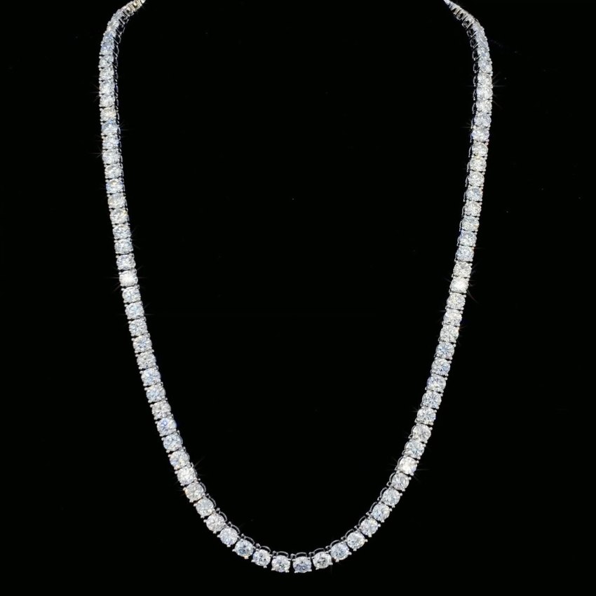 Mirano Jewels TCW 41.60CT Diamond Studded Necklace with Elegant 18K Gold