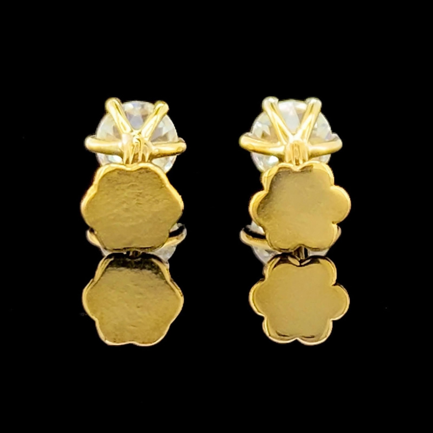 Mirano Jewels TCW 1.00CT Lab Grown Diamond Stud Earrings D VS1 Clarity 0.50CT Each in 18K Gold