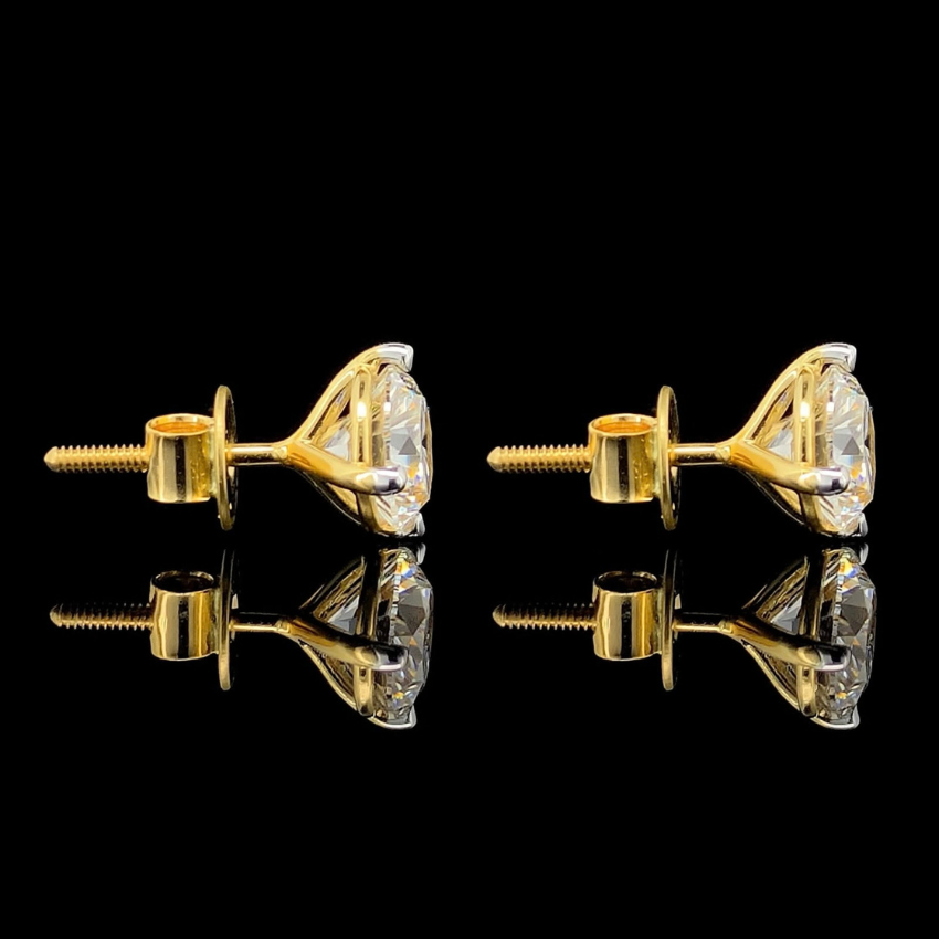 Mirano Jewels D VS1 Lab Diamond Stud Earrings 0.25CT + 0.25CT Each in 18K Gold IGI Certified