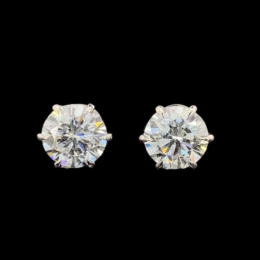 Mirano Jewels 0.25CT+0.25CT Each D VS1 Lab Grown Diamond Stud Earrings in 18K Gold IGI Certified