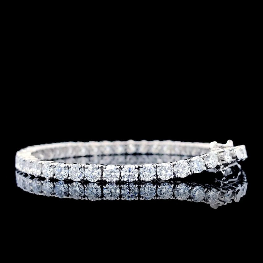 Mirano Jewels TCW 10.20ct Luxury Lab Created Diamond Tennis Bracelet in 18K Gold