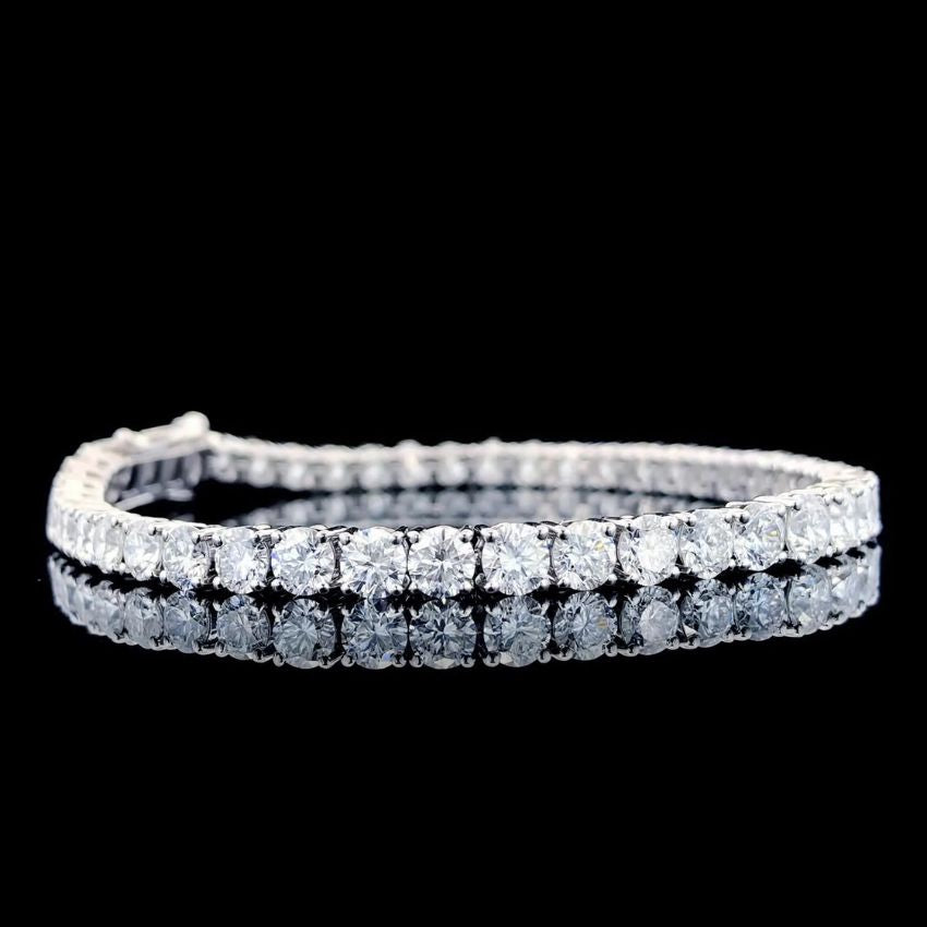 Mirano Jewels TCW 10.20ct Luxury Lab Created Diamond Tennis Bracelet in 18K Gold
