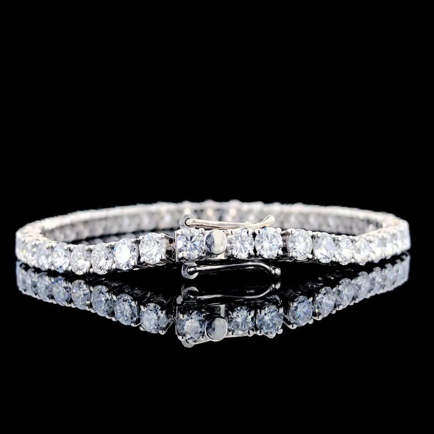 Mirano Jewels TCW 10.20ct Luxury Lab Created Diamond Tennis Bracelet in 18K Gold