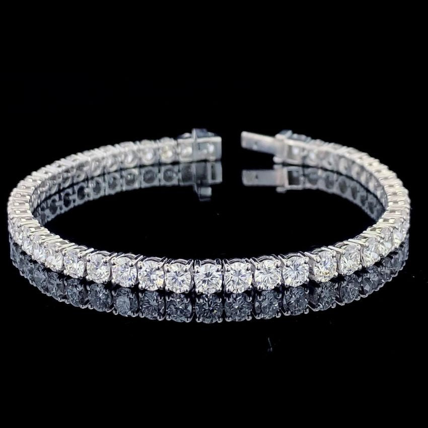Mirano Jewels TCW 10.20 Carat Lab Grown Diamond Tennis Bracelet in 9K Gold