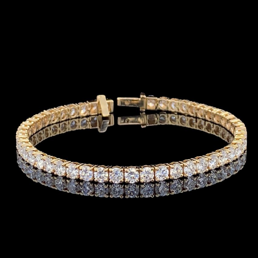 Mirano Jewels TCW 8.00CT Lab Grown Diamond Tennis Bracelet in 9K Gold