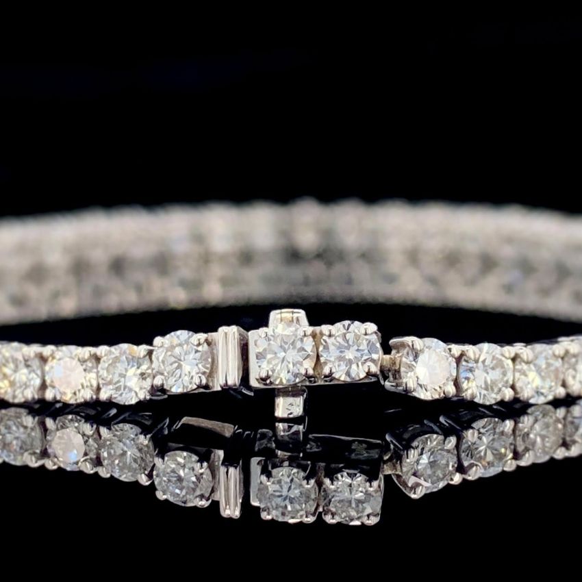 Mirano Jewels TCW 5.20CT Lab Grown Diamond Tennis Bracelet in 9K Gold