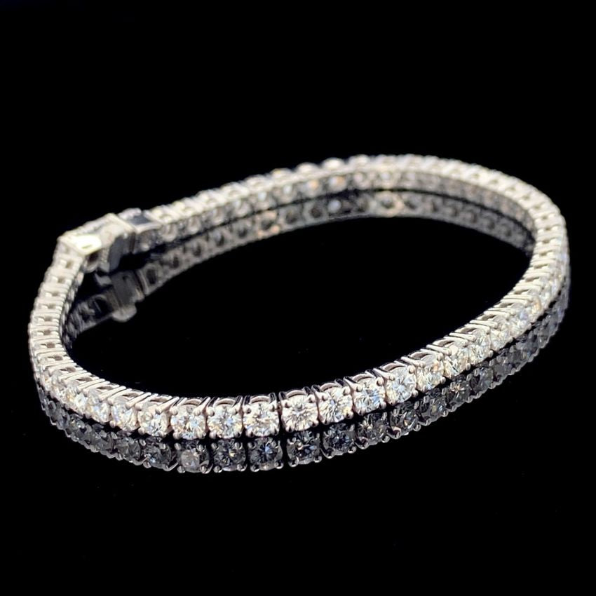 Mirano Jewels TCW 5.20CT Lab Grown Diamond Tennis Bracelet in 9K Gold