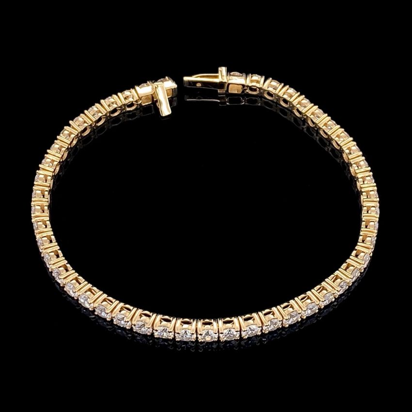 Mirano Jewels TCW 8.00CT Lab Grown Diamond Tennis Bracelet in 9K Gold