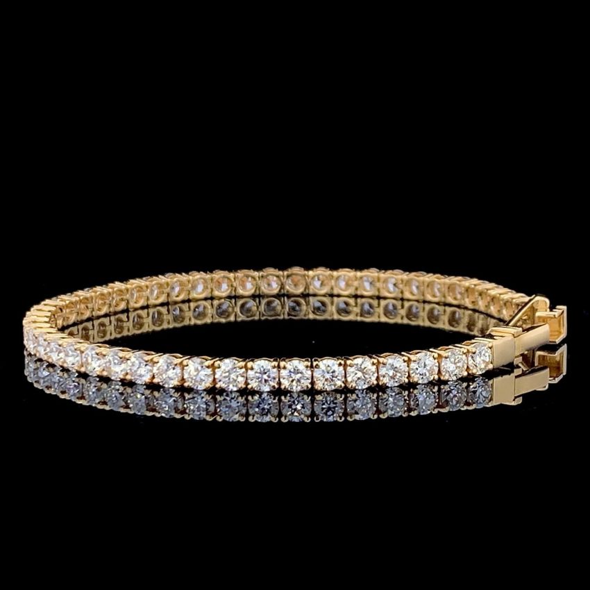 Mirano Jewels TCW 8.00CT Lab Grown Diamond Tennis Bracelet in 9K Gold