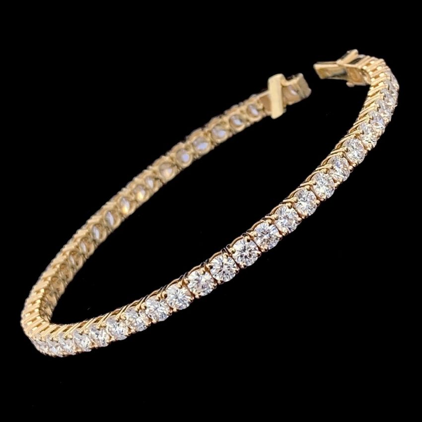 Mirano Jewels TCW 8.00CT Lab Grown Diamond Tennis Bracelet in 9K Gold