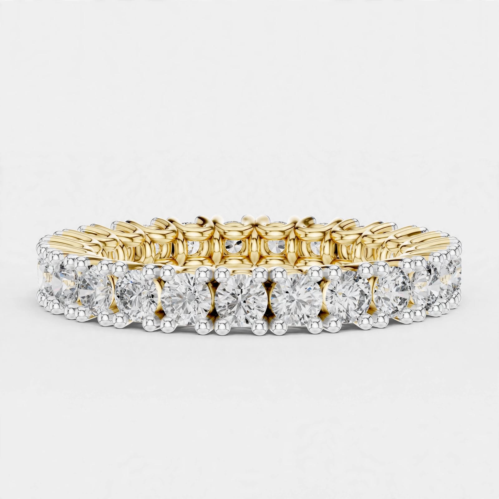 1.63CT Lab Grown Diamond Wedding Band Ring|18K Gold